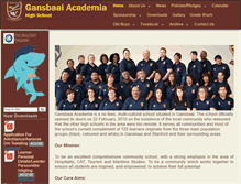 Tablet Screenshot of gansbaai-academia.com